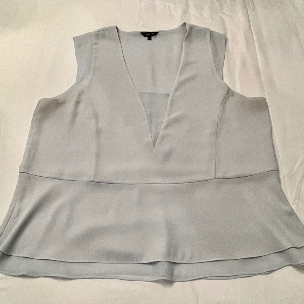 RW & CO. Baby blue blouse